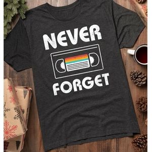 Brand new "Never Forget" VHS tshirt